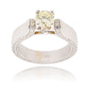 18K White Gold .95ct Diamond Ring With Shoulder & Band Enhancements, 1.75ctw Default Title