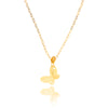 18K Yellow Gold Butterfly Pendant Default Title