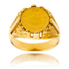 2 Peso Coin Ring With 18K Yellow Gold Setting Default Title