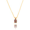 14K Yellow Gold Opal & Diamond Pendant With Chain Default Title