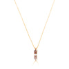 14K Yellow Gold Opal & Diamond Pendant With Chain Default Title