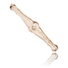 14k White Gold Filigree Bar Pin With Diamonds Default Title