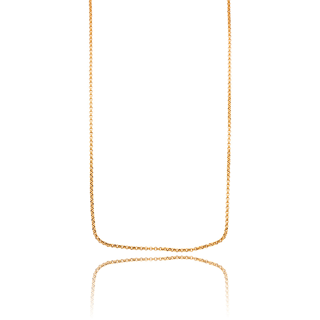 14K Yellow Gold 27" Rolo Link Chain Default Title