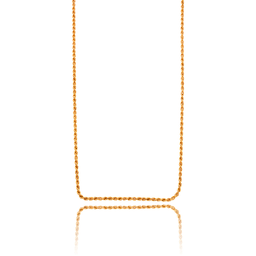 10K Yellow Gold 19" Rope Chain Default Title