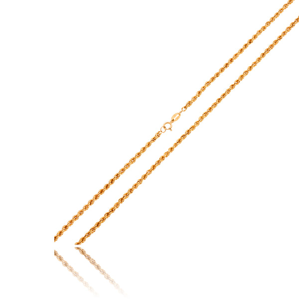 10K Yellow Gold 19" Rope Chain Default Title