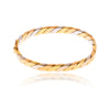 14K Tri Colour Bangle Bracelet Default Title