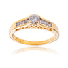 14K  Yellow Gold Diamond Ring With Diamond Band Default Title