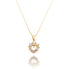 14K Yellow Gold Diamond Heart Pendant Default Title