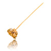 14K Yellow Gold Vintage Quartz Nugget Stick Pin Default Title